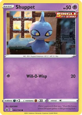 Shuppet from SWSH06: Chilling Reign