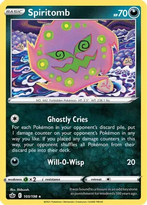 Spiritomb from SWSH06: Chilling Reign