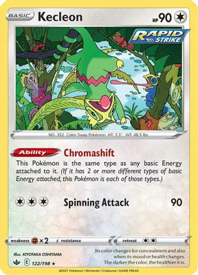 Kecleon from SWSH06: Chilling Reign