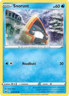 Snorunt from SWSH06: Chilling Reign