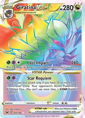 Giratina VSTAR (201) (Secret) from SWSH11: Lost Origin