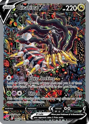 Giratina V (Alternate Full Art) from SWSH11: Lost Origin