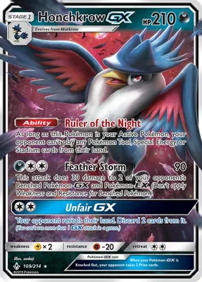 Honchkrow GX from SM - Unbroken Bonds