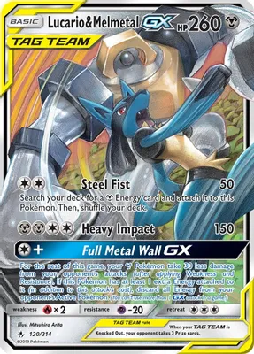Lucario & Melmetal GX from SM - Unbroken Bonds