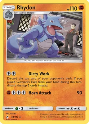 Rhydon from SM - Unbroken Bonds