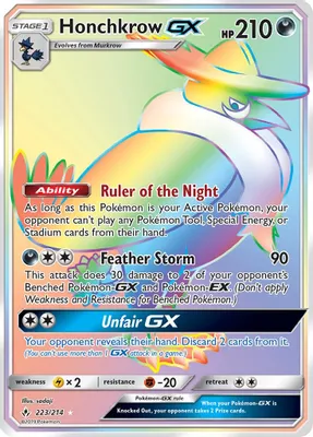 Honchkrow GX (Secret) from SM - Unbroken Bonds