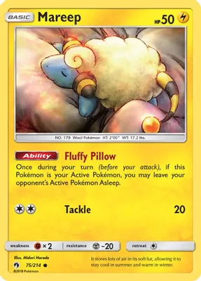 Mareep (75) from SM - Lost Thunder