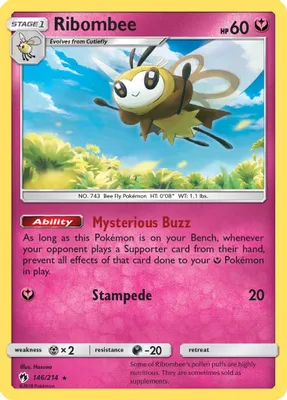 Ribombee from SM - Lost Thunder