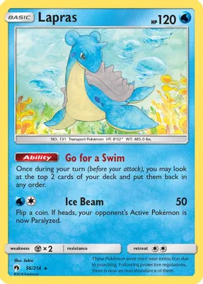 Lapras from SM - Lost Thunder