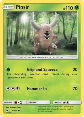 Pinsir from SM - Lost Thunder