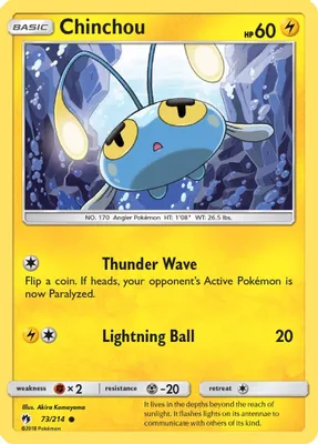 Chinchou from SM - Lost Thunder