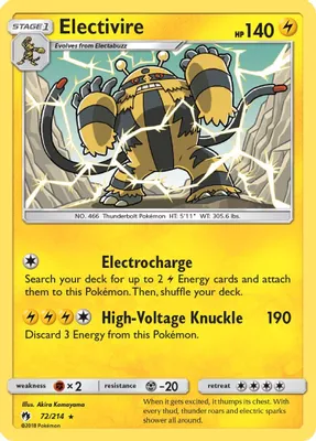 Electivire from SM - Lost Thunder