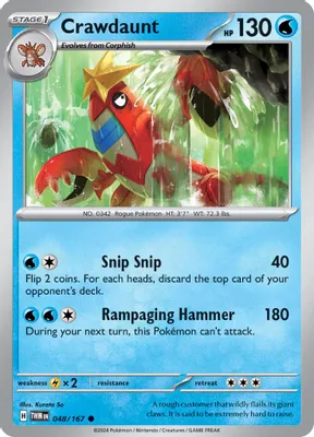 Crawdaunt from SV06: Twilight Masquerade