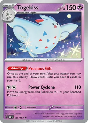 Togekiss from SV03: Obsidian Flames