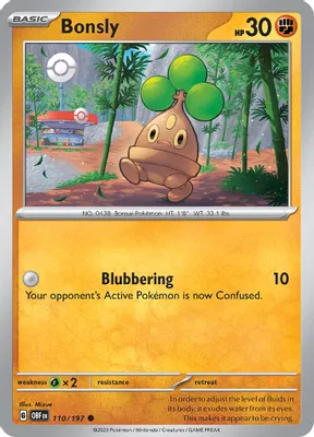 Bonsly from SV03: Obsidian Flames