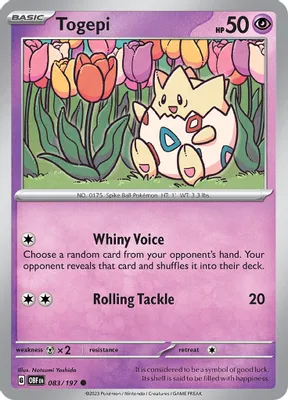 Togepi from SV03: Obsidian Flames