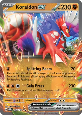 Koraidon ex from SV03: Obsidian Flames