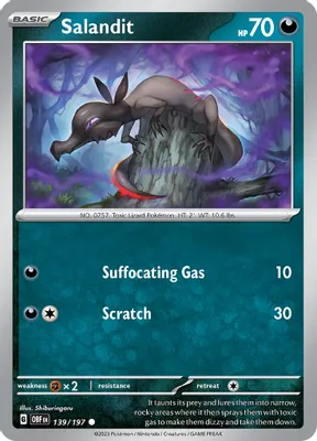 Salandit from SV03: Obsidian Flames