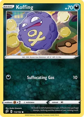 Koffing from SWSH02: Rebel Clash