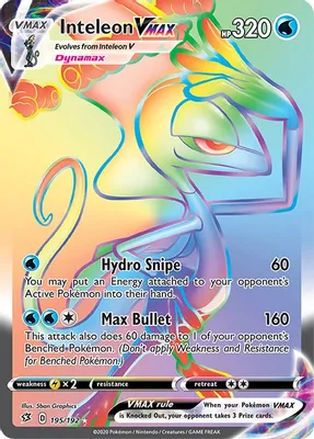 Inteleon VMAX (Secret) from SWSH02: Rebel Clash