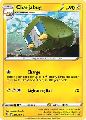 Charjabug from SWSH02: Rebel Clash