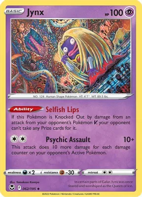 Jynx from SWSH12: Silver Tempest