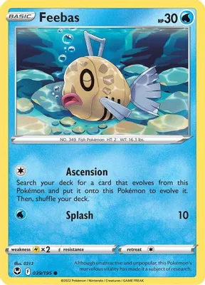 Feebas from SWSH12: Silver Tempest