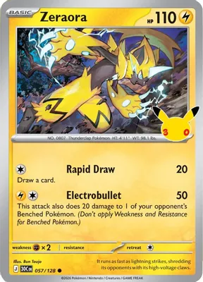 Zeraora from ME: 30th Celebration