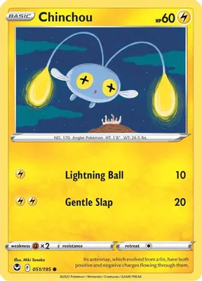 Chinchou from SWSH12: Silver Tempest