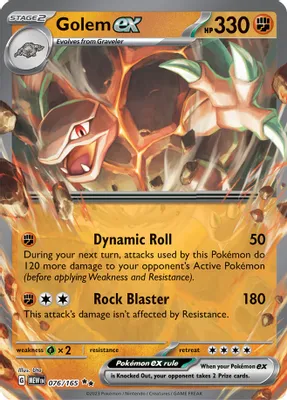 Golem ex - 076/165 from SV: Scarlet & Violet 151
