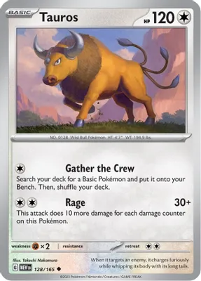 Tauros from SV: Scarlet & Violet 151