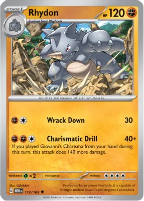 Rhydon from SV: Scarlet & Violet 151