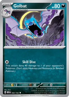 Golbat from SV: Scarlet & Violet 151