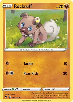 Rockruff from SWSH04: Vivid Voltage