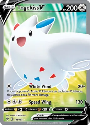 Togekiss V (Full Art) from SWSH04: Vivid Voltage