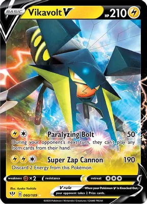 Vikavolt V from SWSH03: Darkness Ablaze