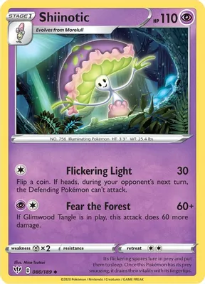Shiinotic from SWSH03: Darkness Ablaze