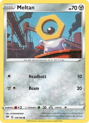 Meltan from SWSH03: Darkness Ablaze
