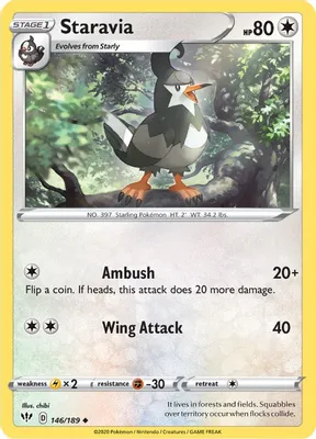 Staravia from SWSH03: Darkness Ablaze