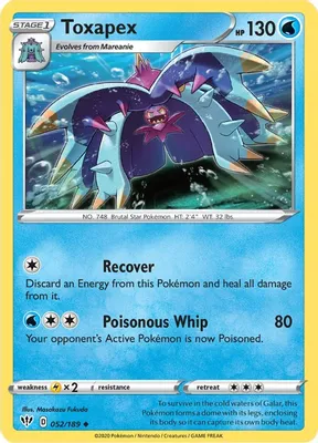 Toxapex from SWSH03: Darkness Ablaze