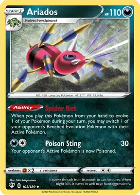 Ariados from SWSH03: Darkness Ablaze