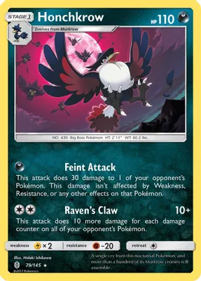 Honchkrow from SM - Guardians Rising