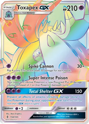 Toxapex GX (Secret) from SM - Guardians Rising