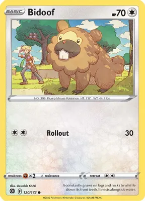 Bidoof from SWSH09: Brilliant Stars