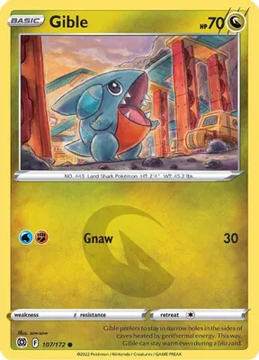 Gible from SWSH09: Brilliant Stars