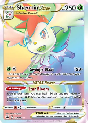 Shaymin VSTAR (Secret) from SWSH09: Brilliant Stars