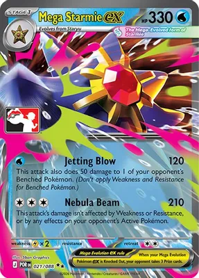 Mega Starmie ex - 021/088 from Prize Pack Series Cards