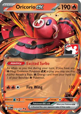 Oricorio ex - 018/094 from Prize Pack Series Cards