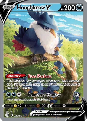 Honchkrow V (Alternate Full Art) from SWSH09: Brilliant Stars
