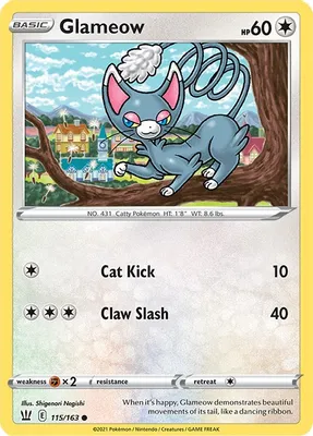 Glameow from SWSH05: Battle Styles